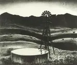 Peter Hurd, The Water Tank, 1936, Black and white lithograph