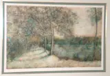 Bernard Gantner, Mummers En Foret, Color lithograph