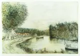 Bernard Gantner, San Chateau de la Riverie, Color lithograph 150/185