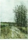 Bernard Gantner, Forgotten Road, Color lithograph 45/185