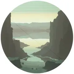 Shurer, Baffin Fjord, Color lithograph