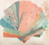 Margie Hughto, Abstraction, Colored handmade paper collage