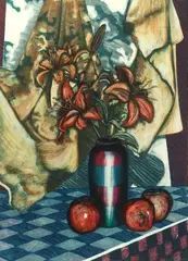 Margi'S Pot by Sikora, Pastel on paper, offered Jul 2004