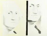 Michael Vinson Clark, George Washington, Lithograph proof with watercoloring
