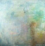 William Fletcher Jones, Sunrise in the Water, Oil on canvas