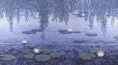 Lynam, Waterlilies, Oil on canvas