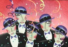 Robin Morris, Cast Party, Color lithograph