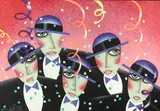 Robin Morris, Cast Party, Color lithograph