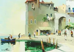 John C. R. D'Oyly, St, Oil on canvas