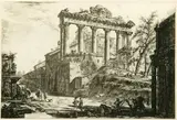 Giovanni Battista Piranesi, "Veduta del Tempio detto della Concordia", Engraving and etching