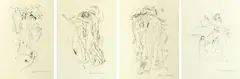 Arthur Bowen Davies, Series of Nudes, Lithograph