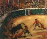 Robert Philipp, Toreadors and Bull in Ring