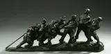 Serge Zélikson, Volga Boatmen, Bronze. - Height: 9 1/2 in