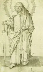 Apostle by Lucas van Leyden, Etching, sold Sep 2004