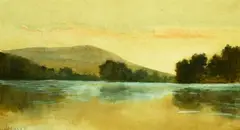 James Henry Moser, Washington Pond, Watercolor