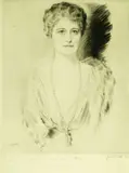 Walter Ernest Tittle, Society Lady, Oct. 1921." Etching