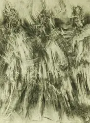 The Leatherman by Pierre Blanc, Charcoal on paper, offered Sep 2004