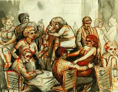 Eli Levin, Happy Hour, Mixed media