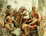 Eli Levin, Happy Hour, Mixed media
