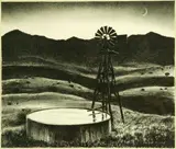 Peter Hurd, The Water Tank, 1936, Lithograph
