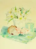 Alice Acheson, Lilies, Watercolor