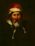 Albert Jean Adolphe, Rembrandt van Ryn, Oil on board