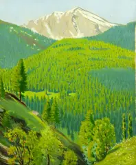 Robert Morson Hughes, Abries, Oil on board