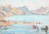 Yugoslavian School, Mountain Cove, Oil on canvas