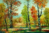 Caesare A. Ricciardi, Forest in the Fall, Oil on canvas