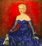 Bronwen Roberts, Society Lady in Blue