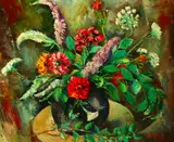 A. S. Baylinson, Spring Bouquet, Oil on canvas