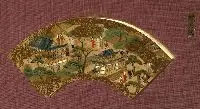 Tosa School, Untitled, CHION-IN (TEMPLE), ink and color and gold on paper