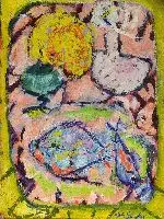 Henri Bella Schaeffer, Arrangement, Oil on canvas