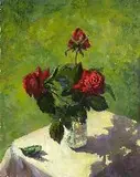 A. Vilkov, Three Red Roses, Oil on canvas