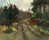 Lucien Dubois, French Landscape, Oil on canvas