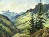 E. Keppler, Forest Vale, Oil on board