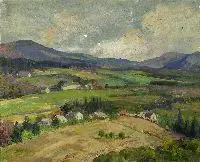 Alice Collier, Untitled, SPRING LANDSCAPE AKA "OCTOBER SUNLIGHT", oil on canvas