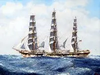 N. S. Essig, On the High Seas, Oil on board