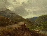 Scottish School, Loch of Lenny, Oil on canvas