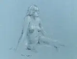Hereward Lester Cooke, Seated Nude, Pastel