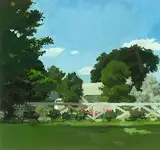 Patricia Kowalok, Untitled, BEN'S YARD, oil on paper