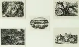 Joan Hassal, Untitled, THREE GROUPS OF MINIATURE PRINTS OF ANIMALS AND LANDSCAPES: THREE WORKS, each signed and titled in pencil