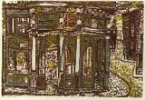 Ted Davies, El Station, Woodcut on paper. - The first, sight: 20 in. x 46 1/2 in.; the second, sight: 16 1/2 in. x 24 in