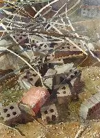 Susan Murphy, Detritus, Watercolor