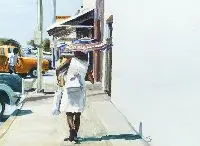 Janet Lis, The White Wall, Watercolor on paper - The first, 18 in. x 24 ; the second, 7 3/4 x 15 3/4 in