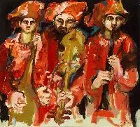 Jules Maidoff, Three Musicians, Oil on canvas