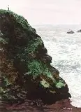 Arthur Cady, Boy on a Cliff, Watercolor