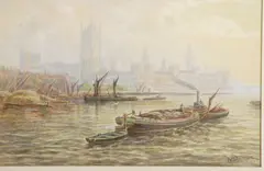 Walter Duncan, The Houses of Parliament, Watercolor