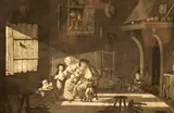 Untitled by Johann Gottfried Haid, LE FRUITS DE L'HYMEN, mezzotint on paper, sold Dec 2004