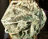 Sam Gilliam, Abstract Construction, Mixed media. - Hexagon: 32 1/2 in. x 36 in